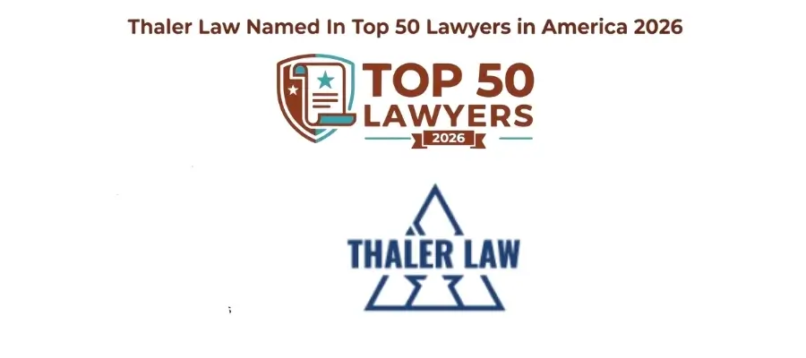 Thaler Law Named In Top 50 Lawyers In America 2026 Thaler Law Named In Top 50 Lawyers In America 2026